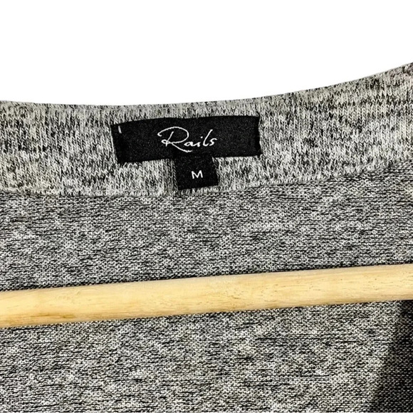 Rails Leigh Melange Grey Long Sleeve Top - Picture 4 of 6
